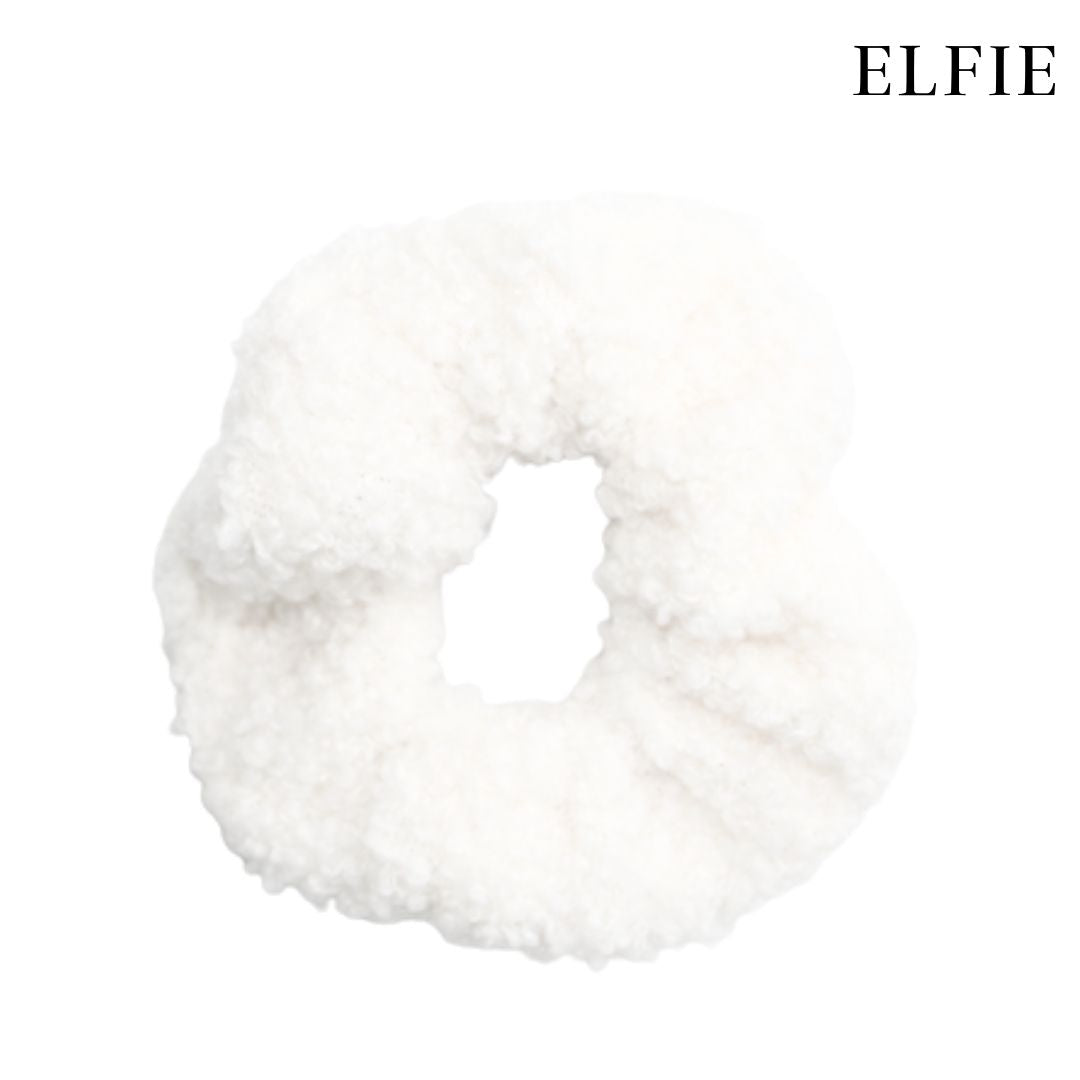 Solid Fuzzy Scrunchie