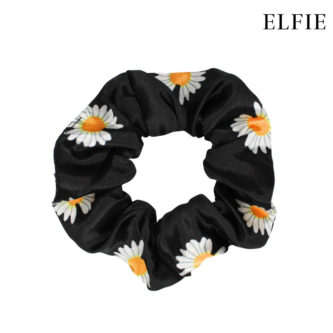 Daisy Satin Scrunchie