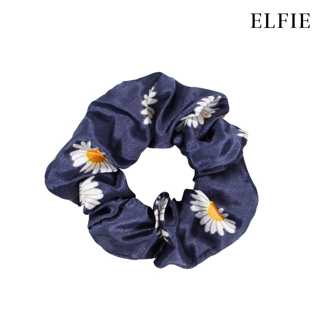 Daisy Satin Scrunchie