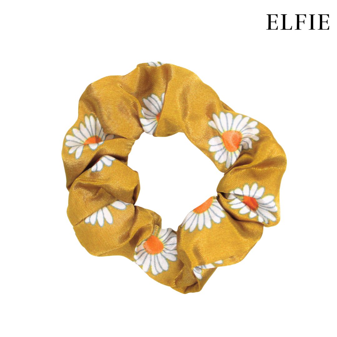 Daisy Satin Scrunchie