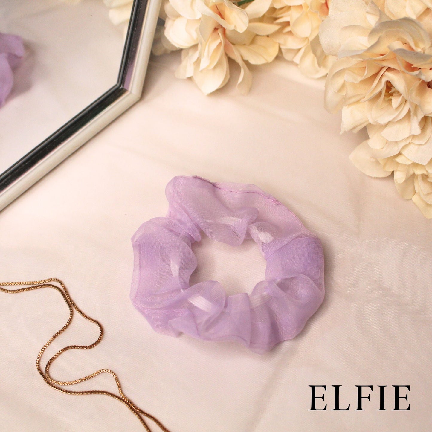 Pastel Organza Scrunchie