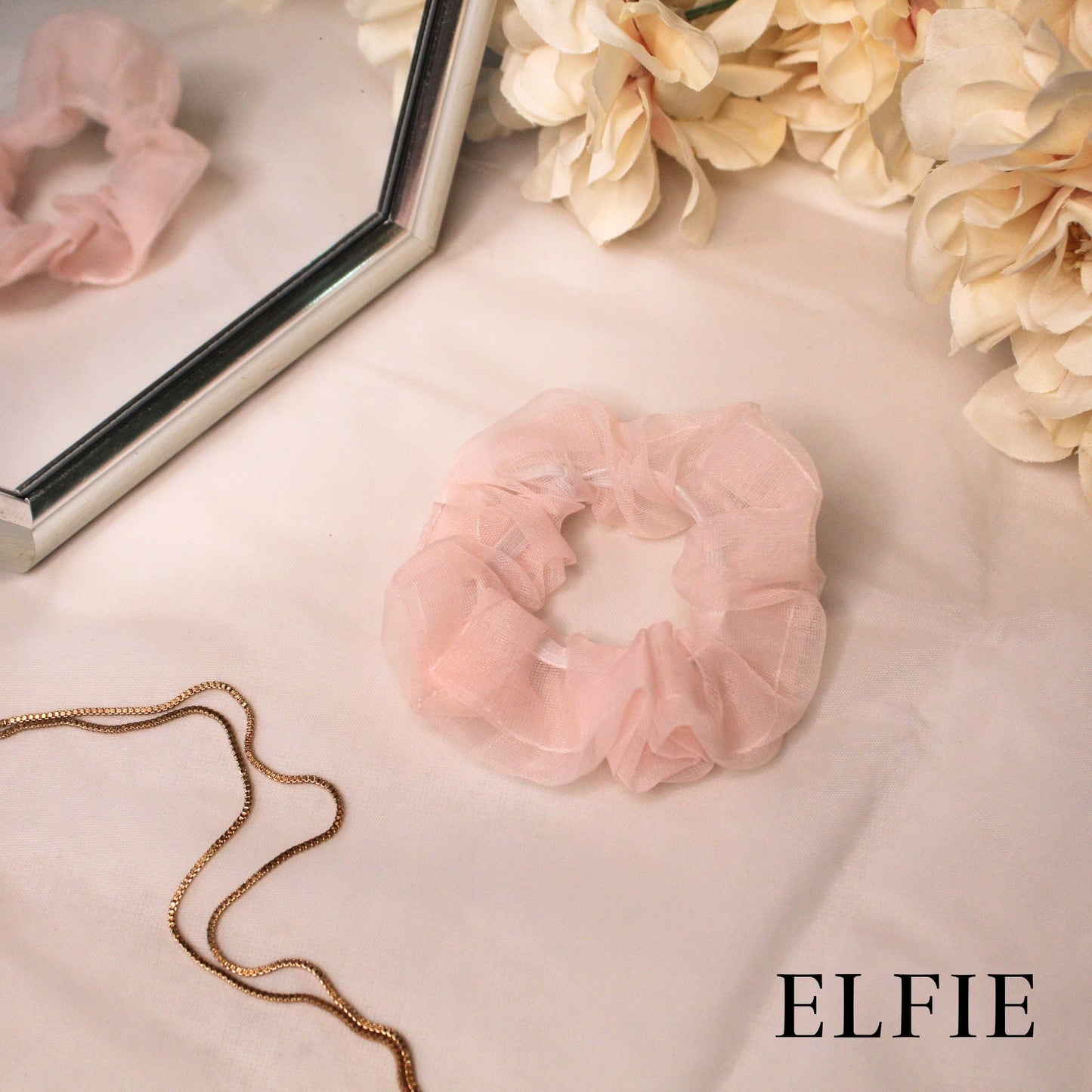 Pastel Organza Scrunchie