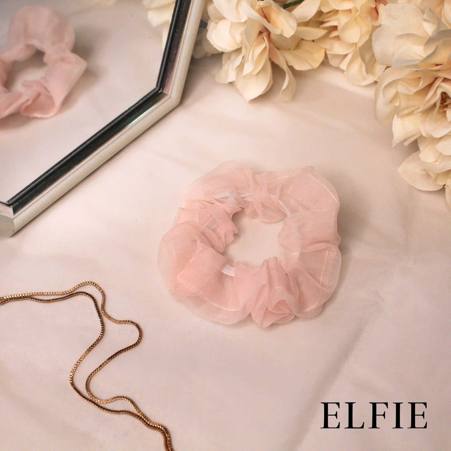 Pastel Organza Scrunchie