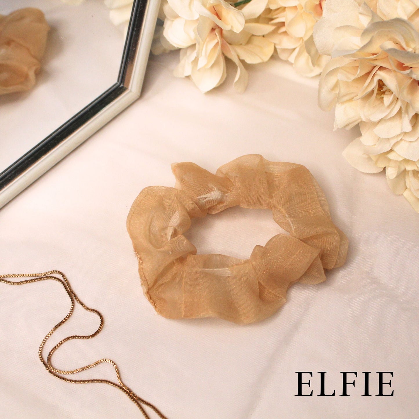 Pastel Organza Scrunchie