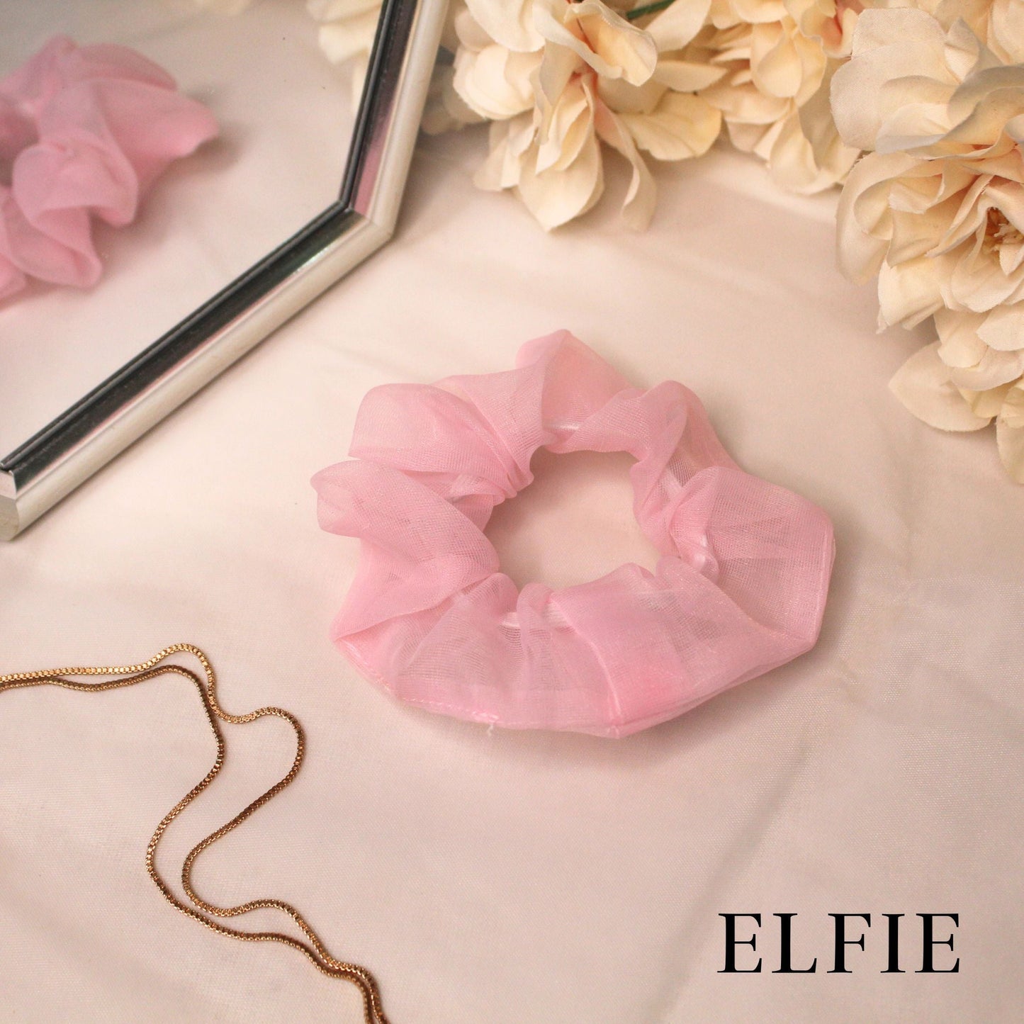 Pastel Organza Scrunchie