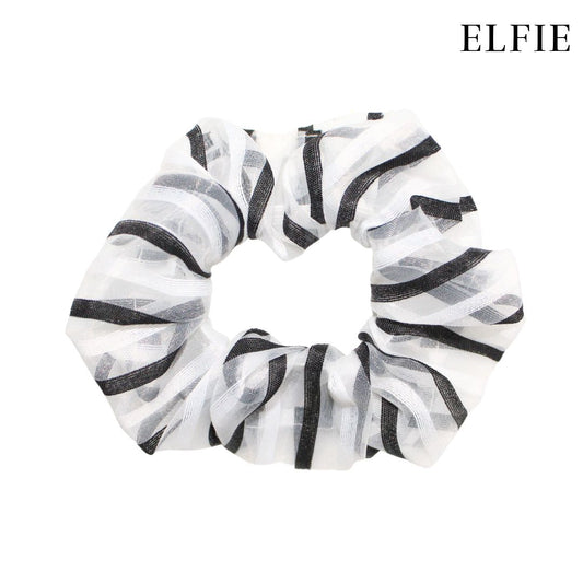 Colour Strip Organza Scrunchie