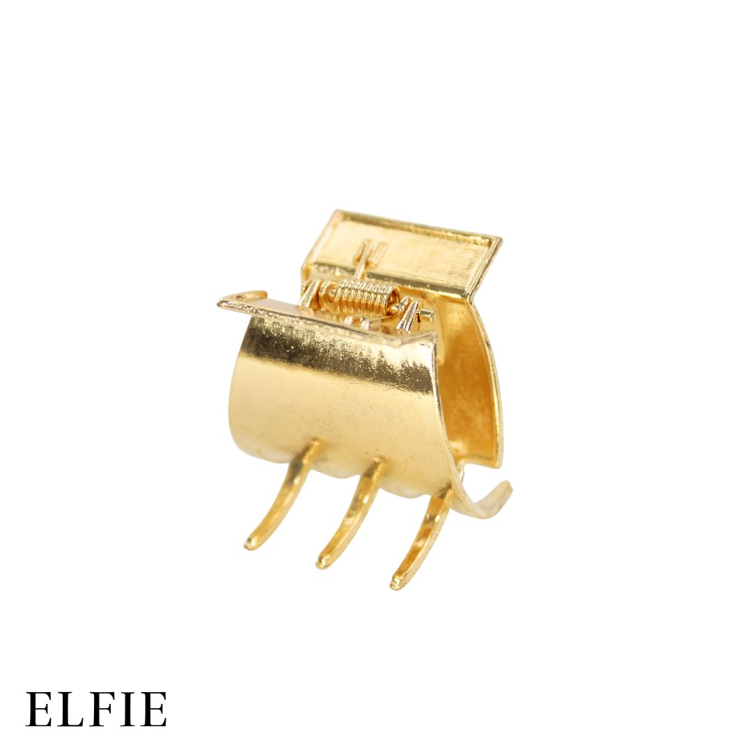 Mini Aesthetic Gold Metal Hair Claw