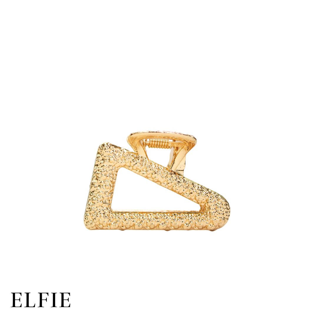 Elegant Miniature Gold Metal Hair Claw