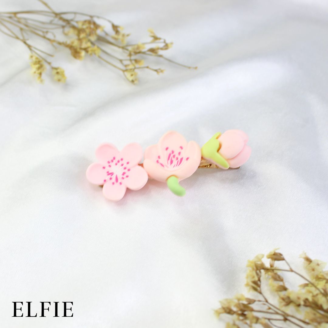 Light Pink Sakura Matte Hair Clip