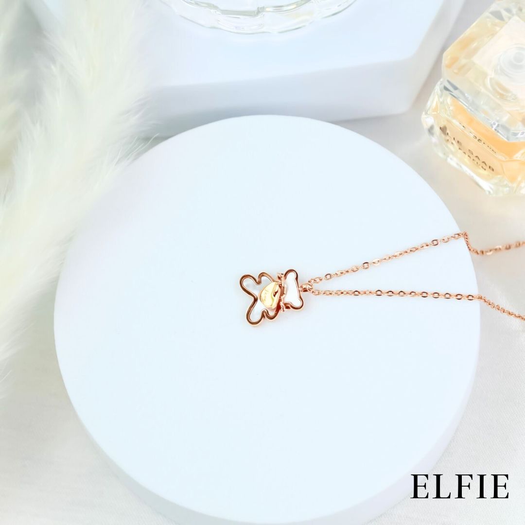Rose Gold Teddy Titanium Necklace