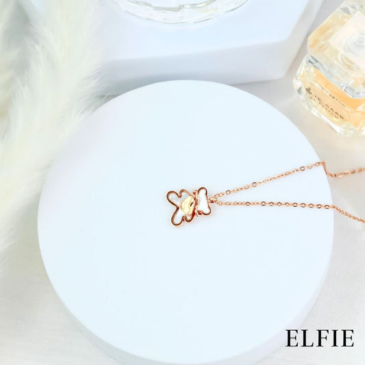 Rose Gold Teddy Titanium Necklace