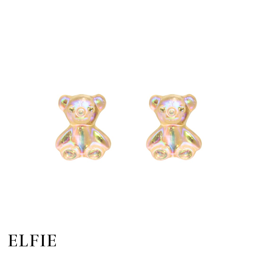 Rose Gold Gummy Bear Stud Earring