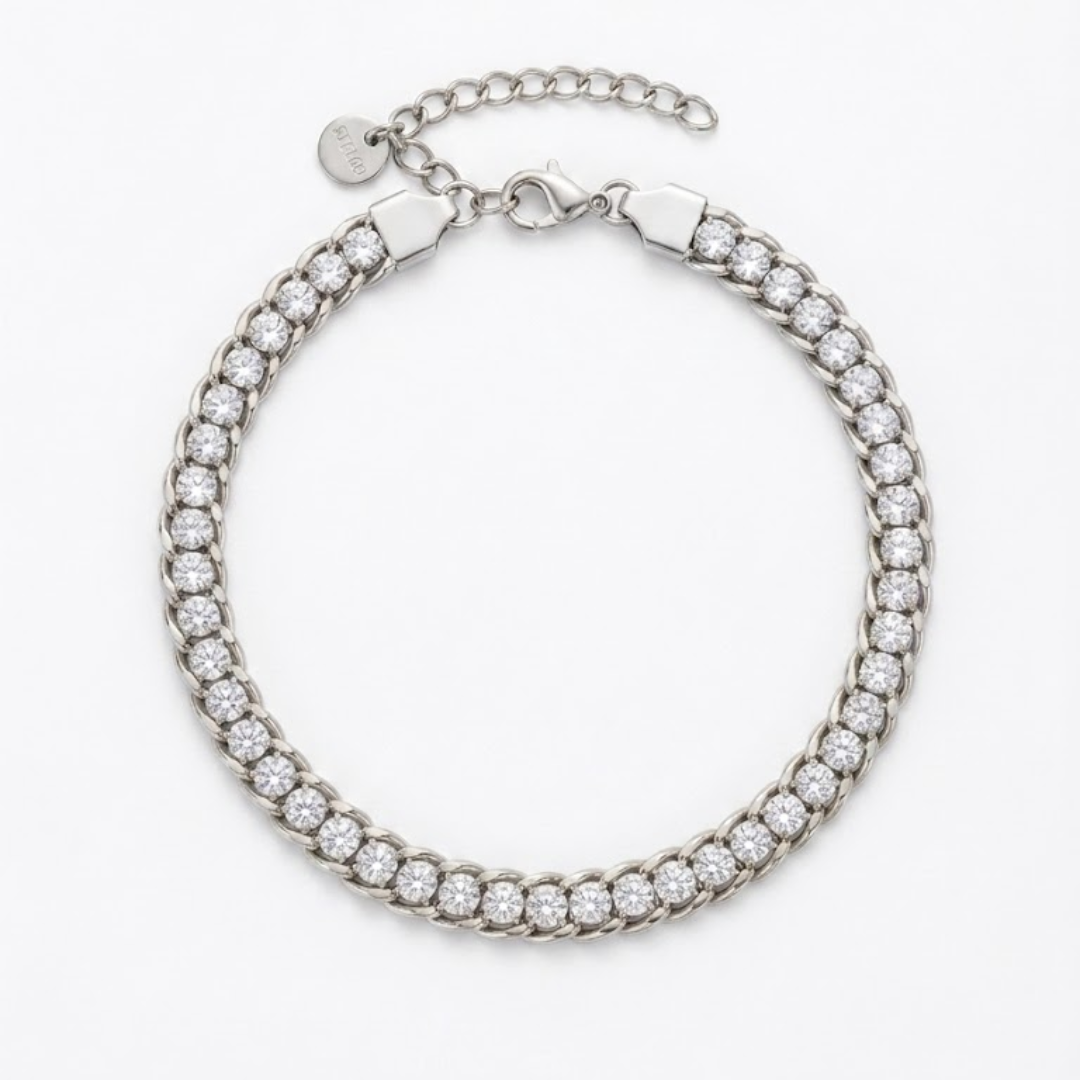 Sacred Halo Silver Titanium Bracelet