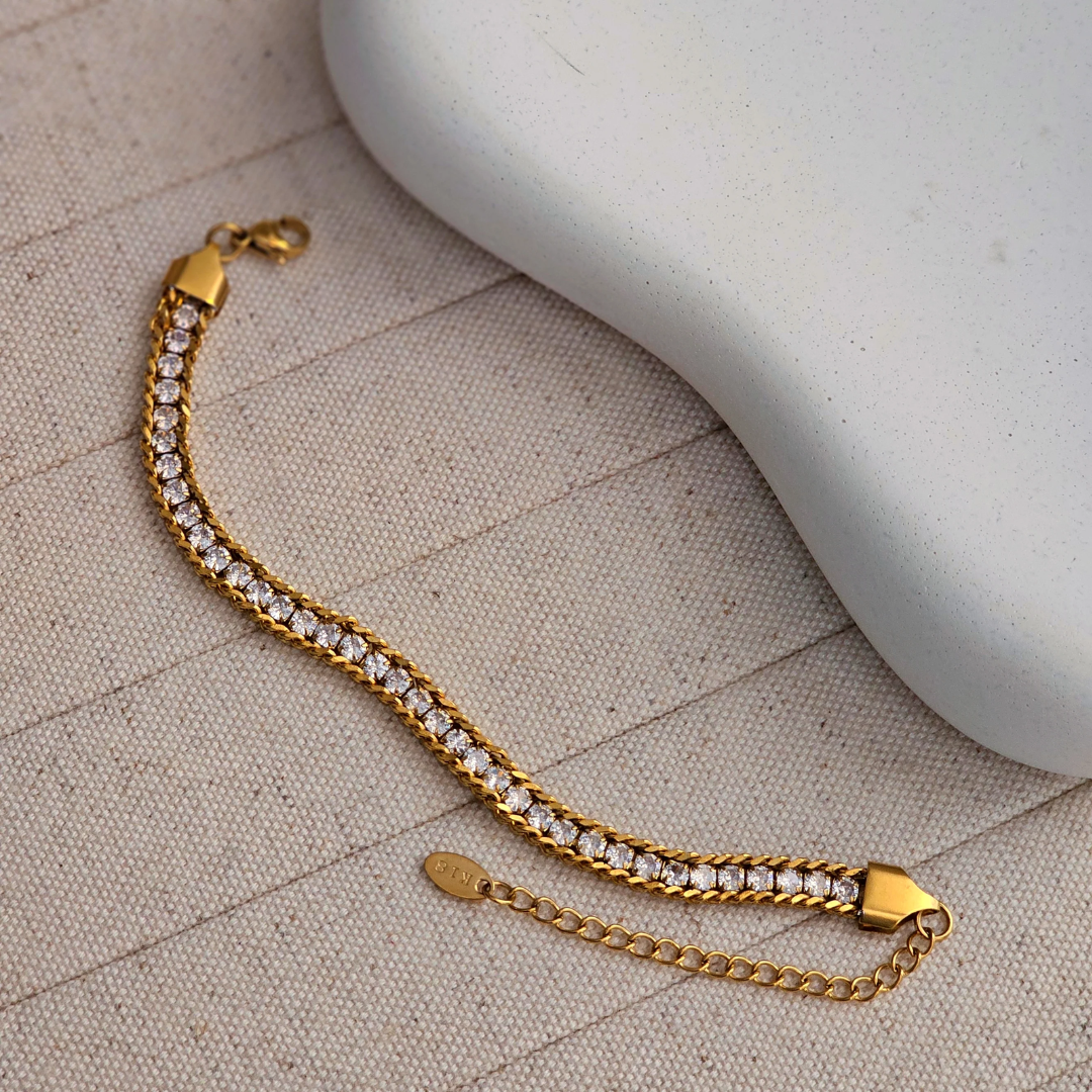 Sacred Halo Silver Titanium Bracelet