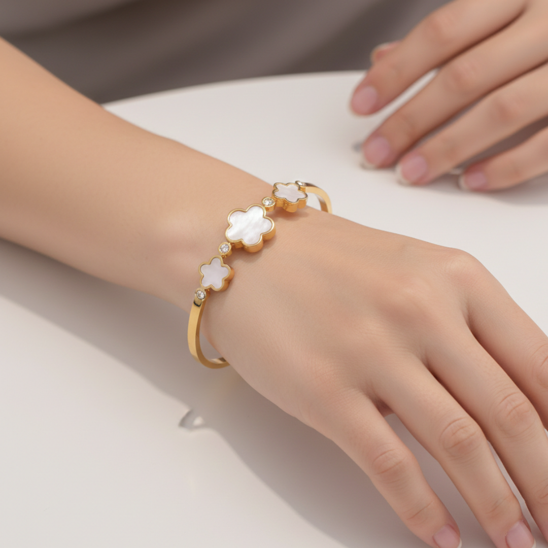 Sakura Blossom Rose Gold Bangle