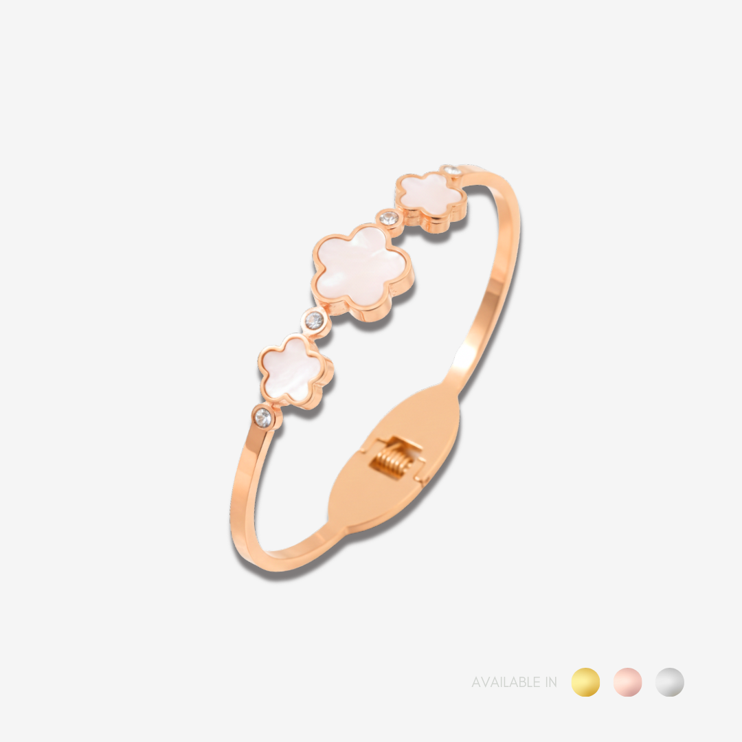 Sakura Blossom Gold Bangle