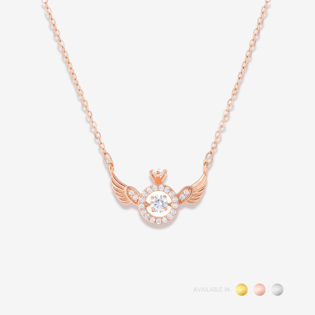 Seraph Halo Rose Gold Titanium Necklace