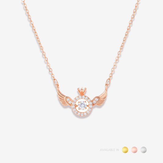 Seraph Halo Rose Gold Titanium Necklace