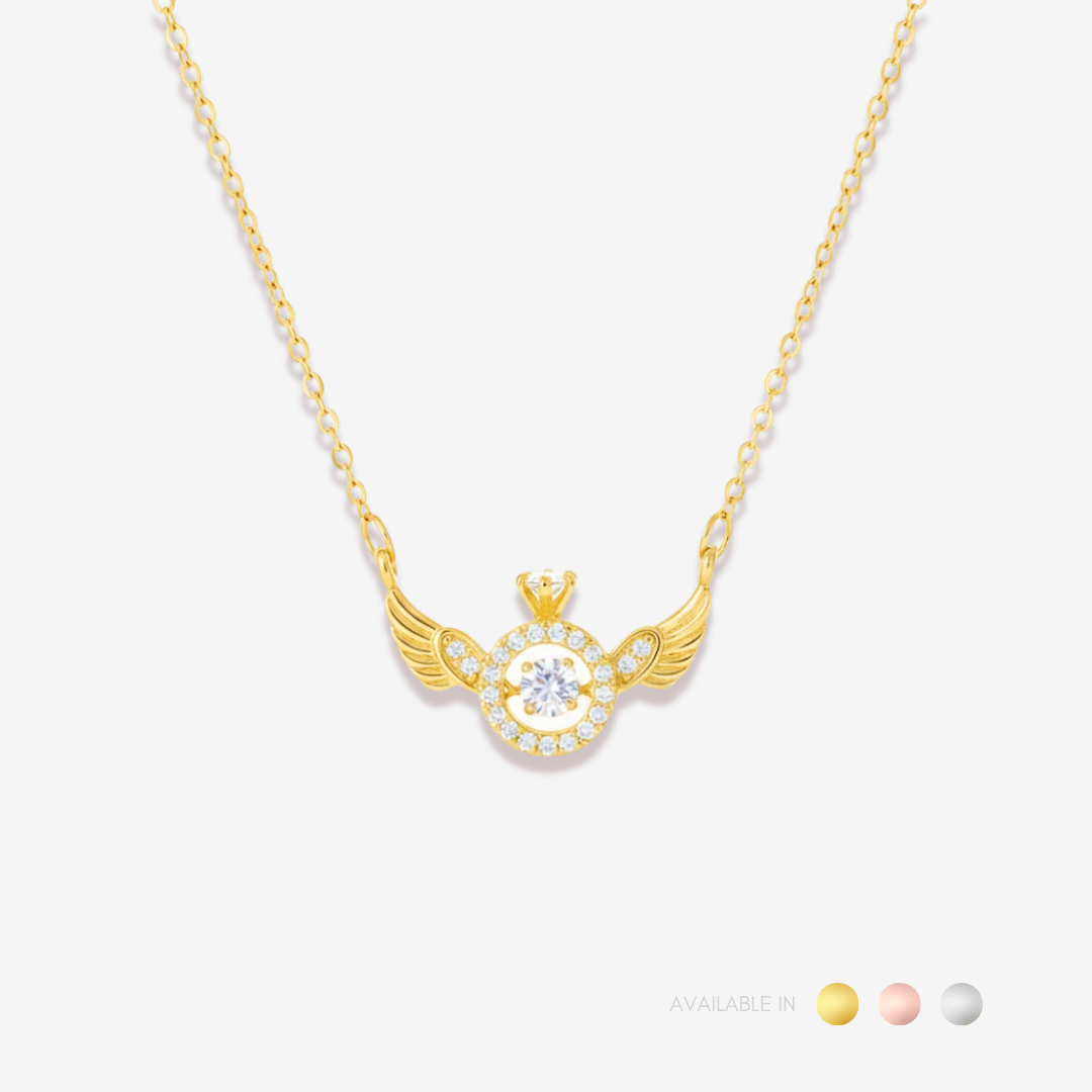 Seraph Halo Gold Titanium Necklace