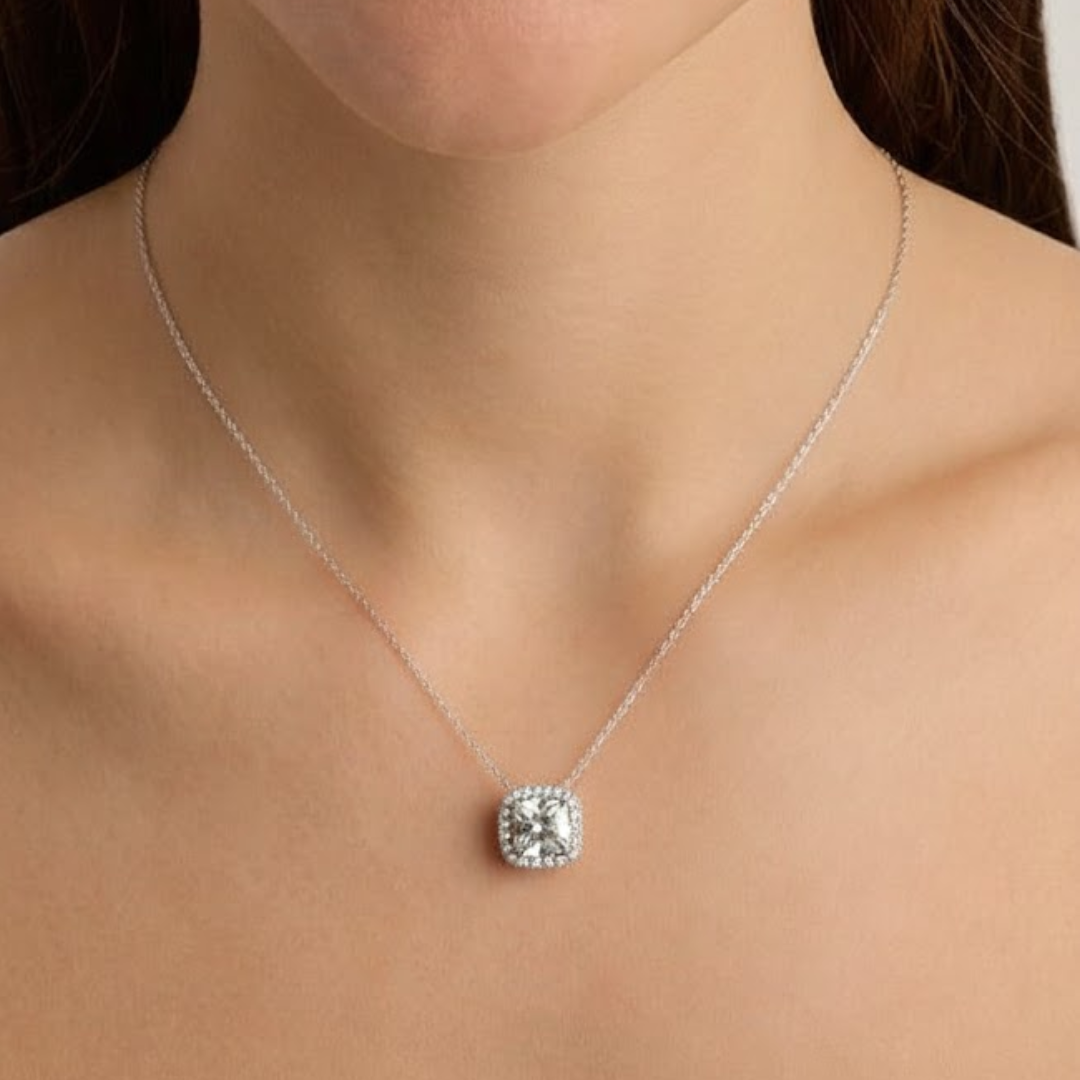 Seraya Silver Titanium Necklace