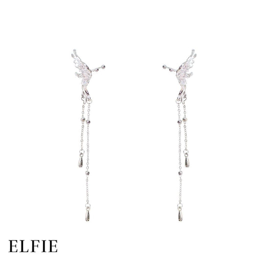 Silver Fairy Wing Non-Titanium Earring