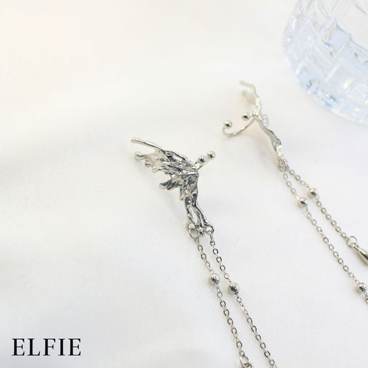 Silver Fairy Wing Earring