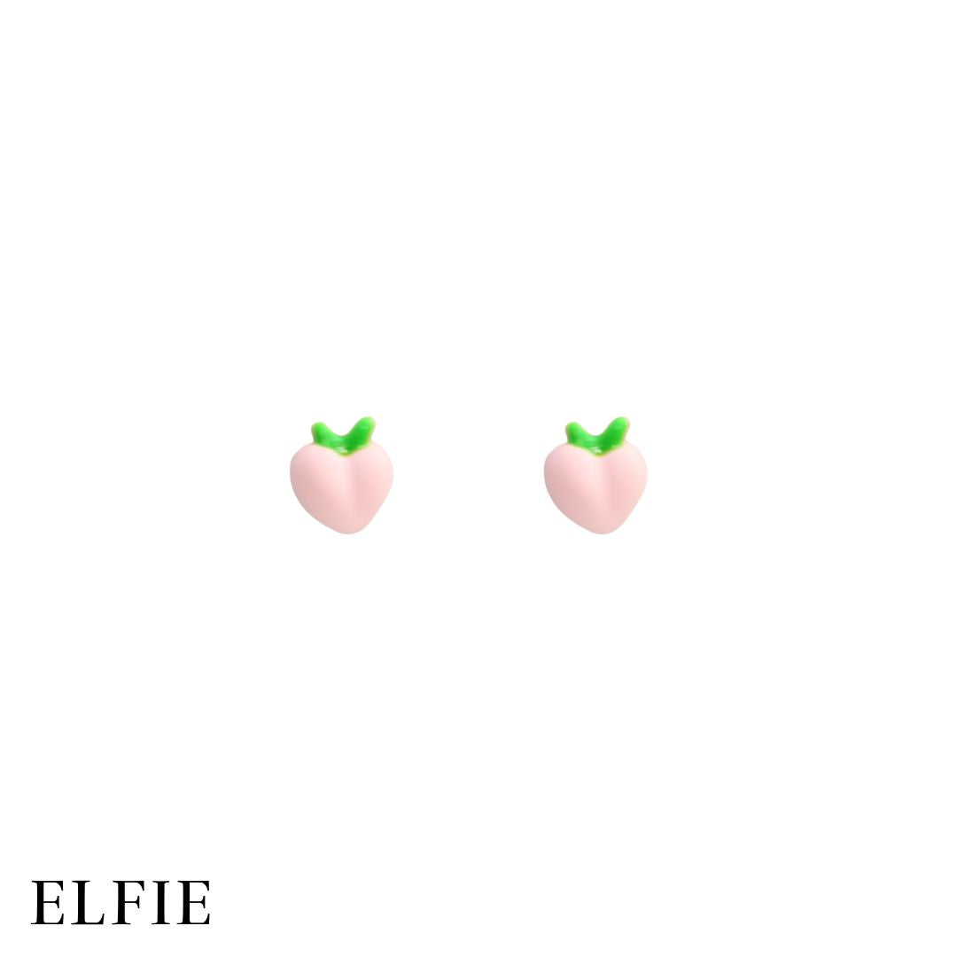 Small Peach Stud Earring