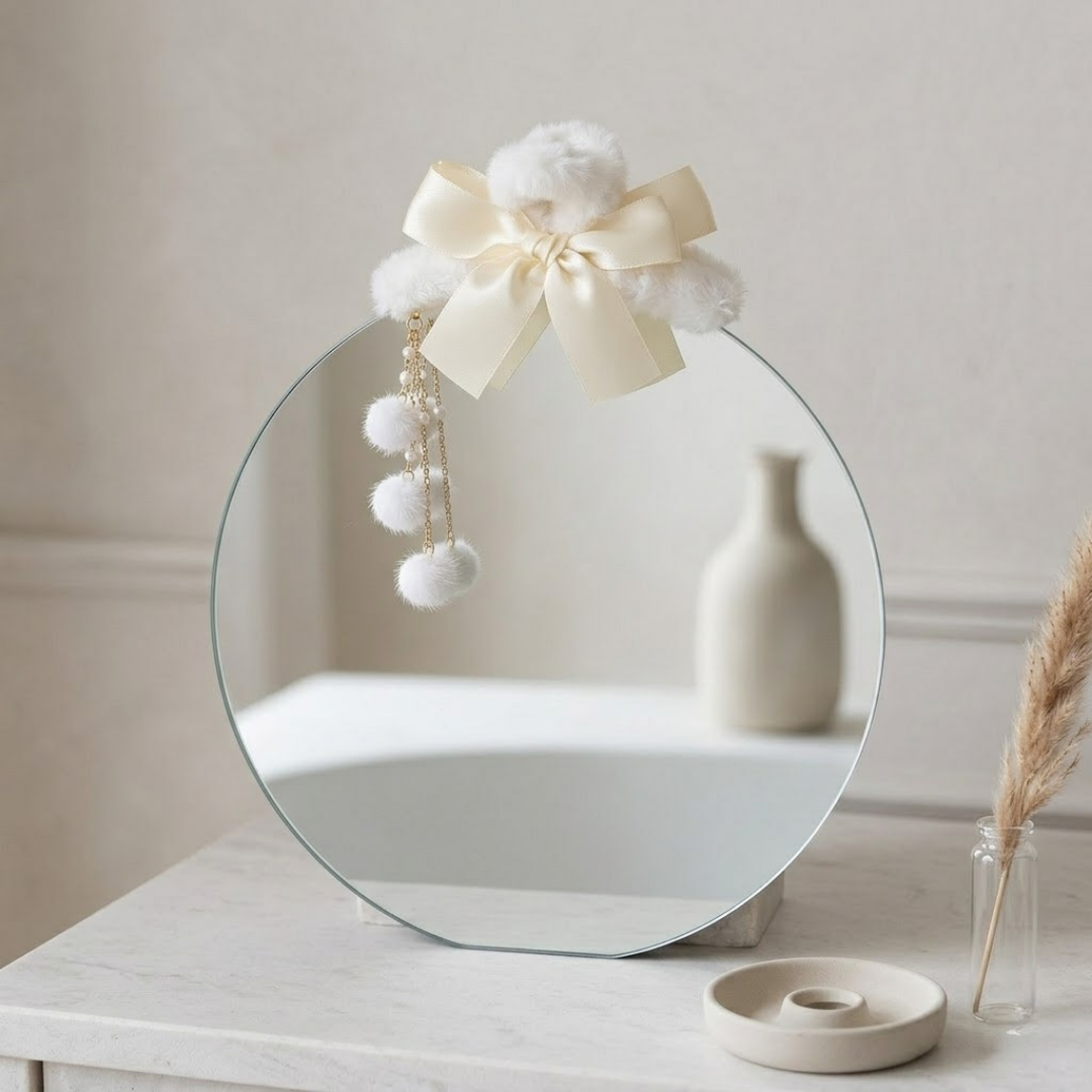 Snow Petal Tassel Bow Hair Claw Clip Accessories