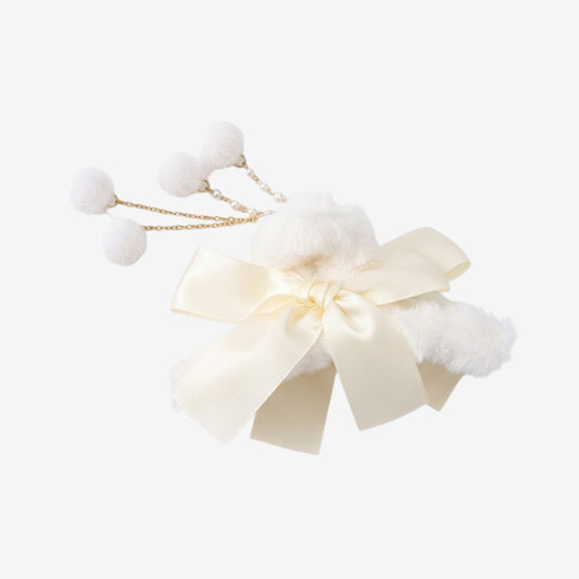 Snow Petal Tassel Bow Hair Claw Clip Accessories
