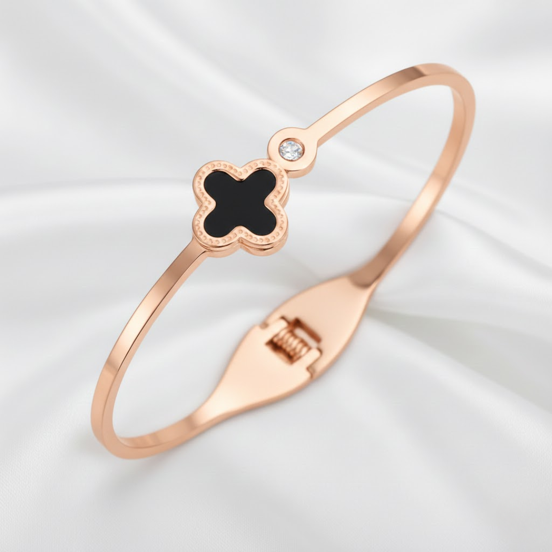 Stille Noir Gold Titanium Bangle