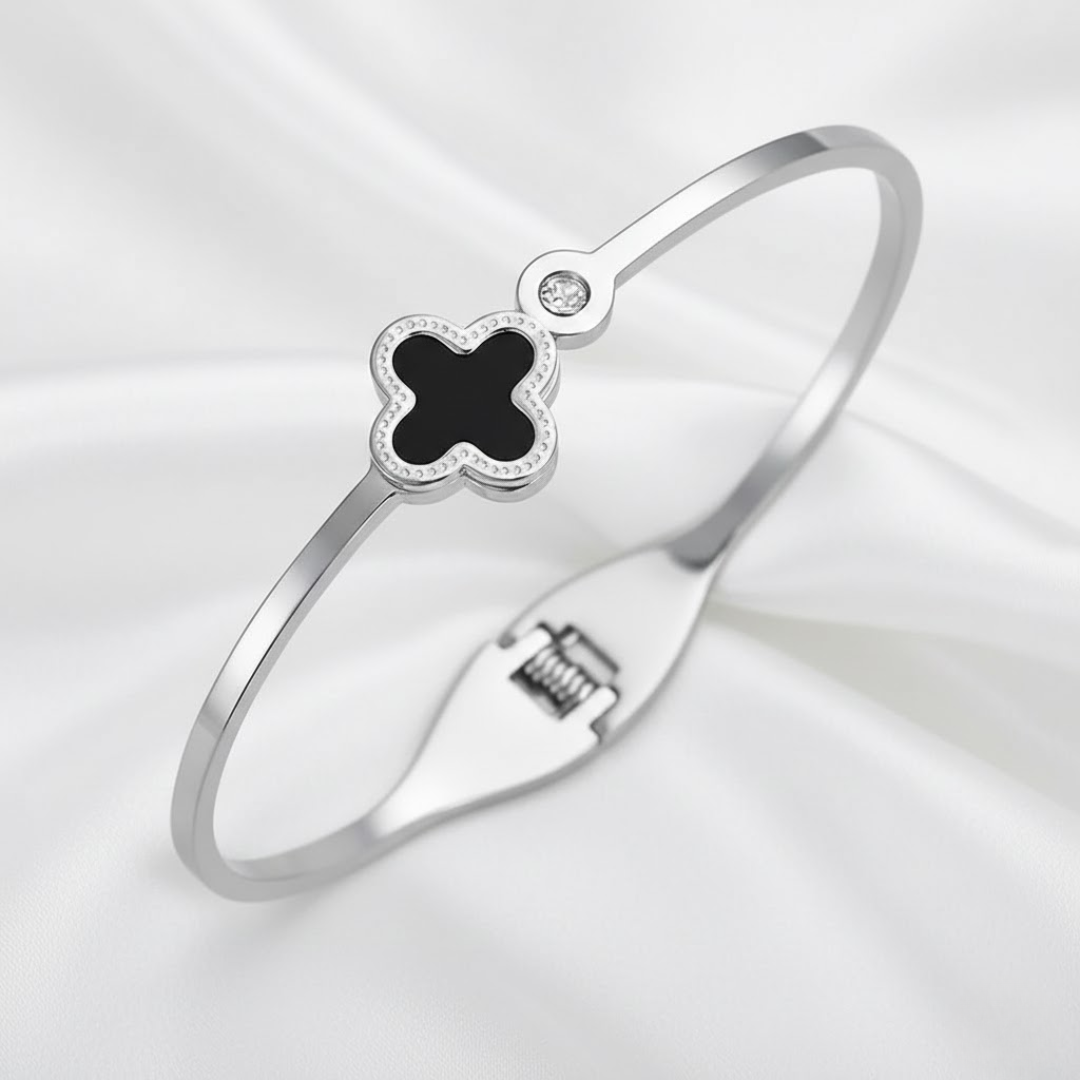 Stille Noir Rose Gold Titanium Bangle