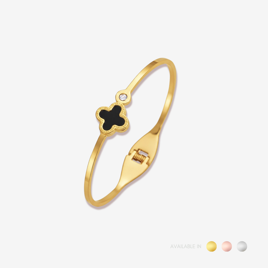 Stille Noir Gold Titanium Bangle