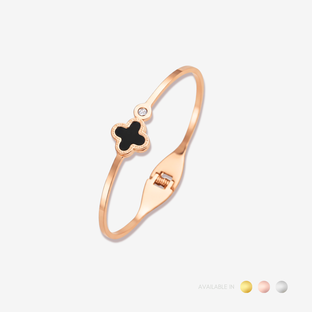 Stille Noir Gold Titanium Bangle