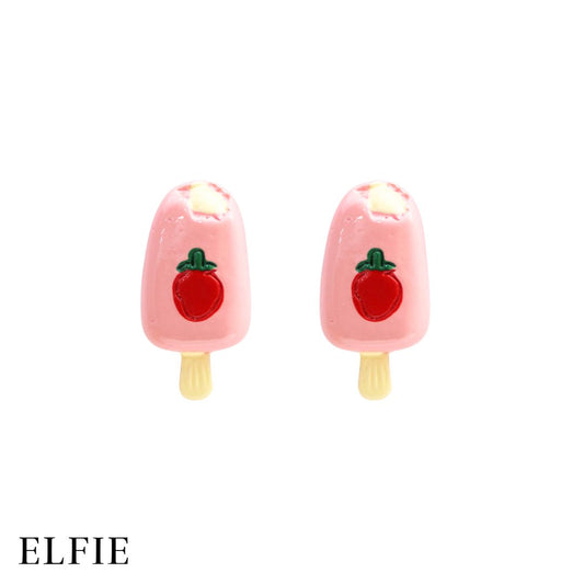 Strawberry Ice Cream Stud Non-Titanium Earring