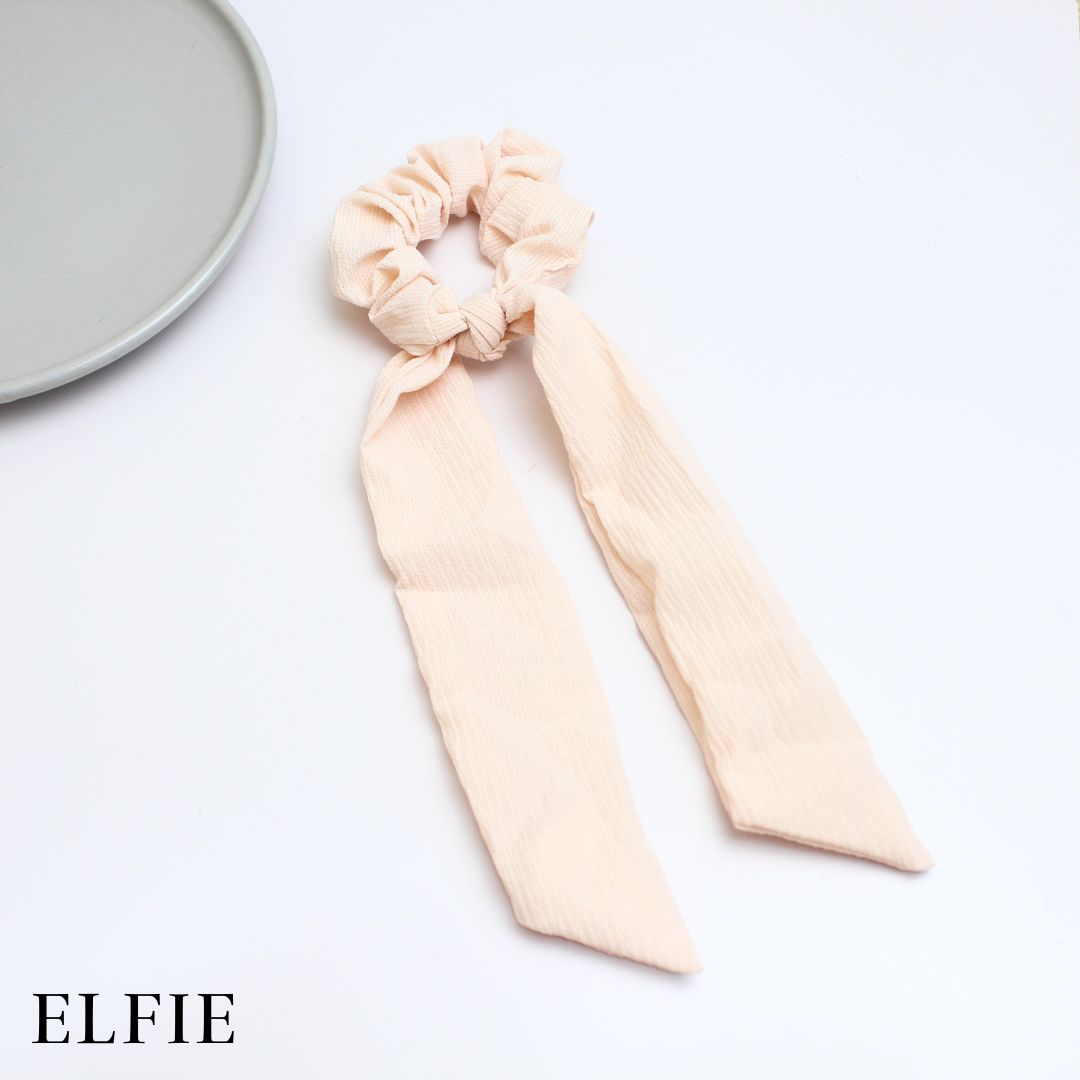 Plain Polyester Scarf Hair Tie