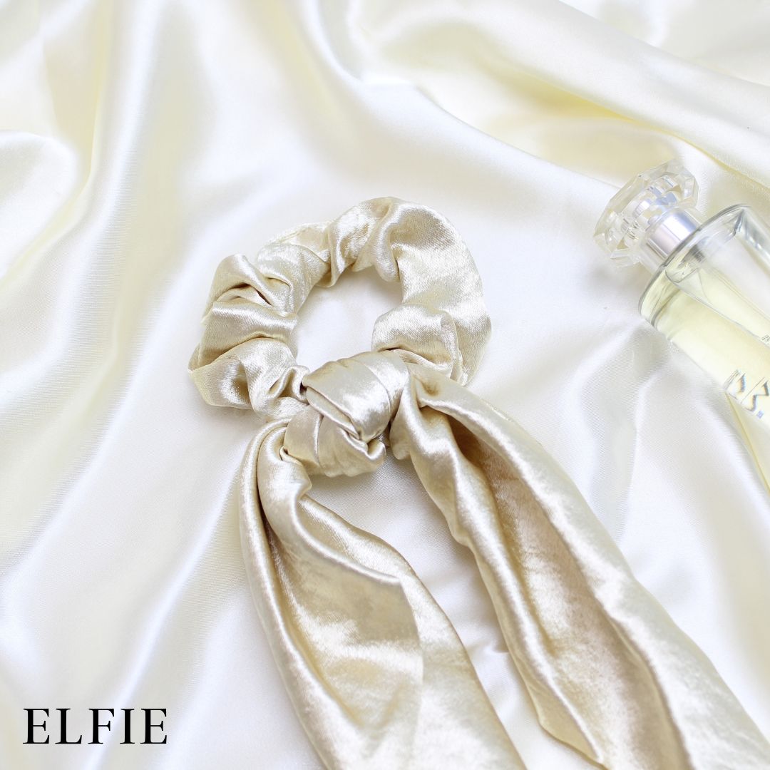 Cotton Silk Scarf Hair Tie