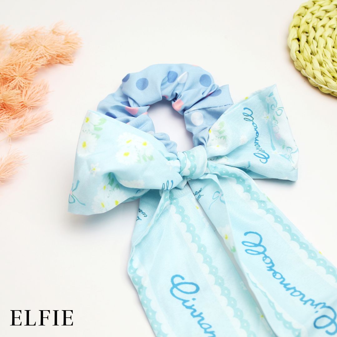 Satin Cute Bunny Scarf Hair Tie