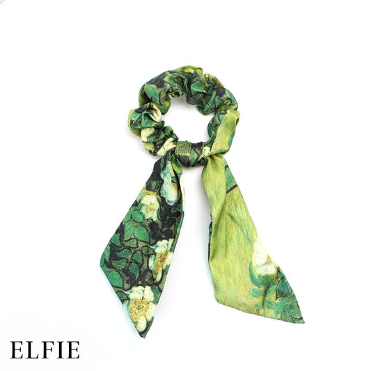 Classic Floral Scarf Hair Tie