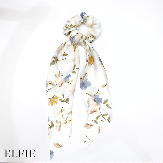 Floral Satin Scarf Hair Tie