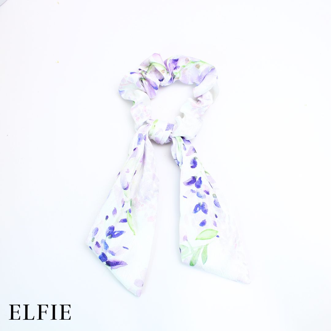 Classic Floral Scarf Hair Tie
