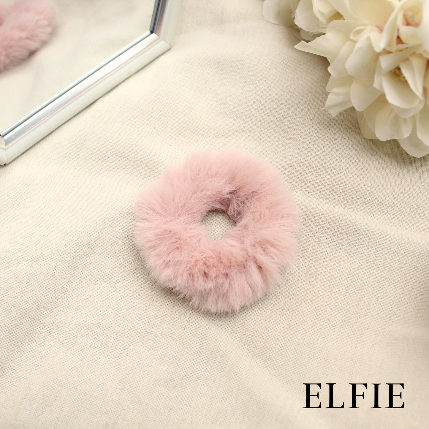 Winter Faux Fur Scrunchie