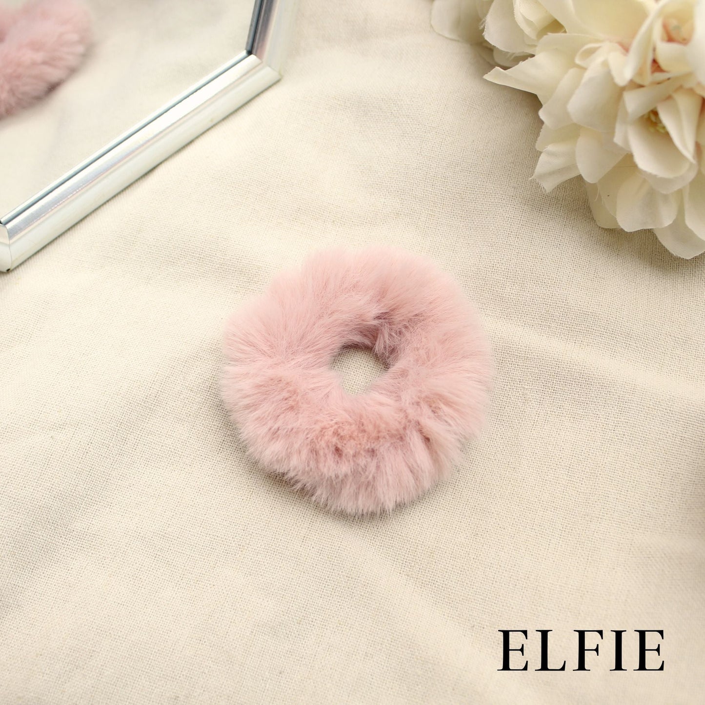 Winter Faux Fur Scrunchie