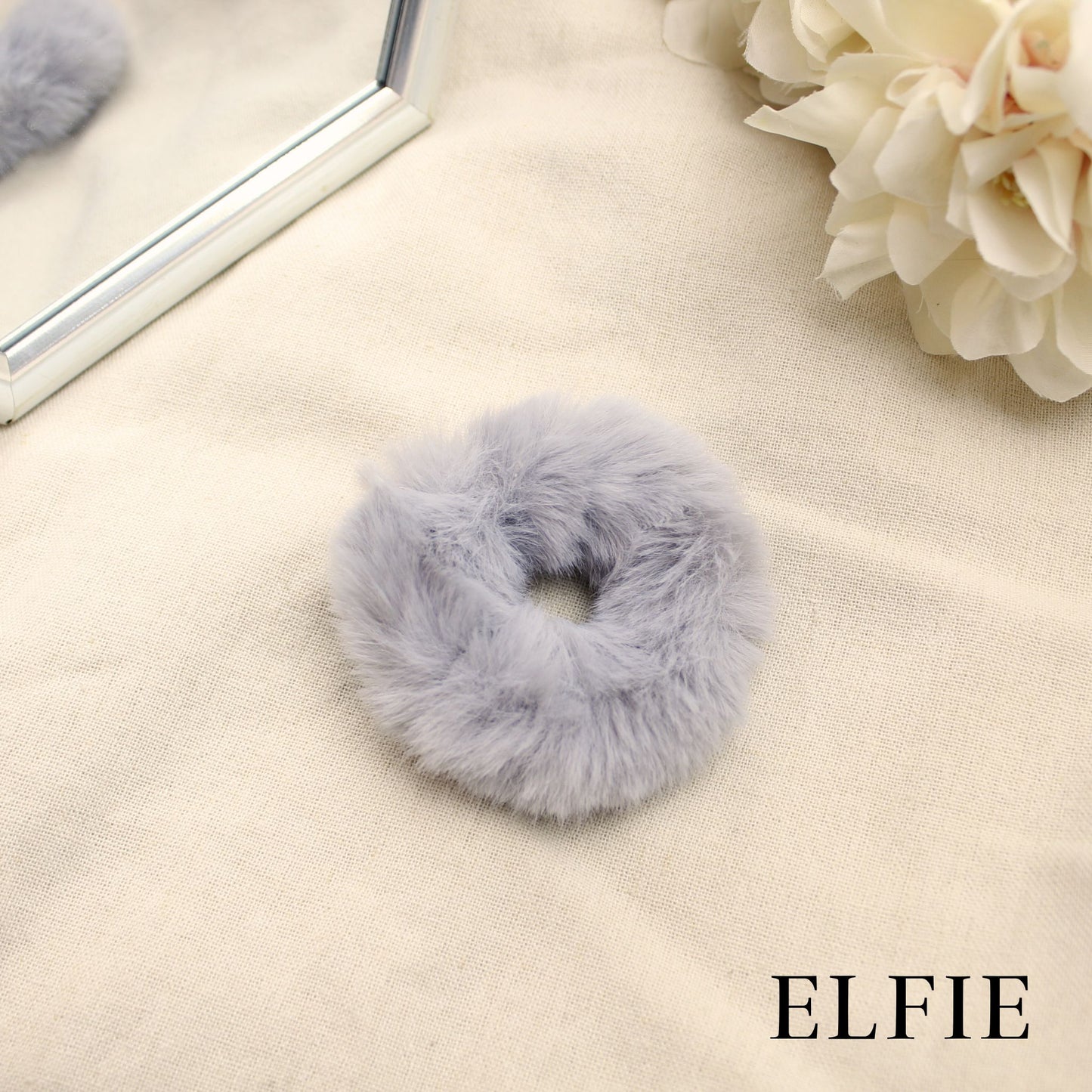 Winter Faux Fur Scrunchie
