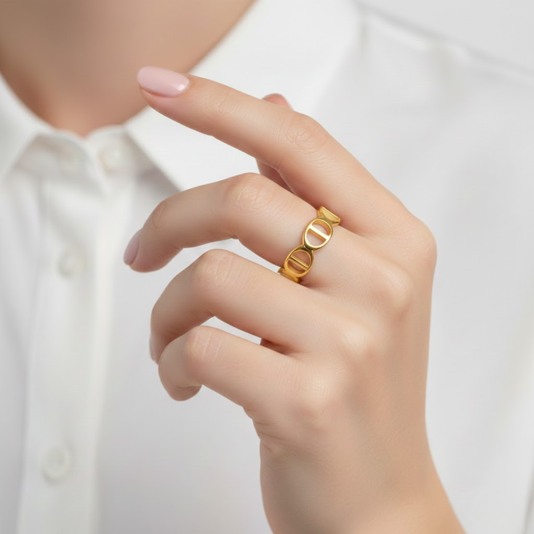 The Diora Gold Titanium Ring