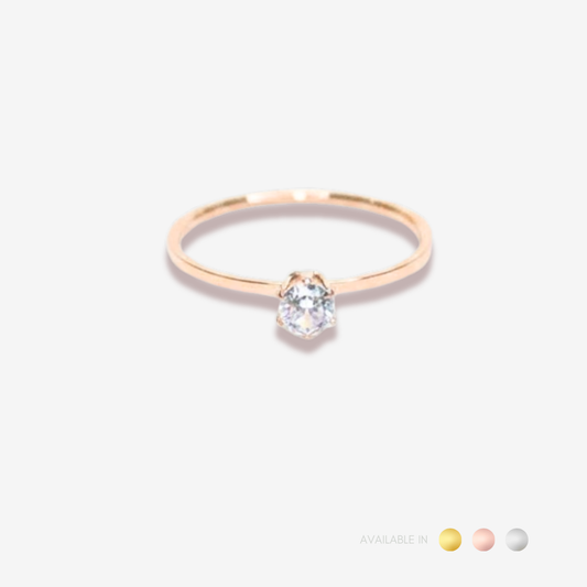 Timeless Promise Diamond Rose Gold Titanium Ring