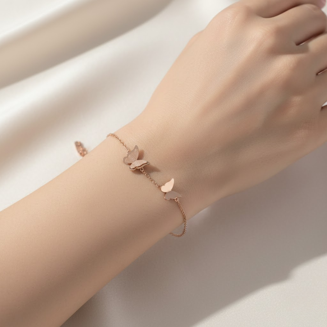 Aeria Butterfly Titanium Bracelet