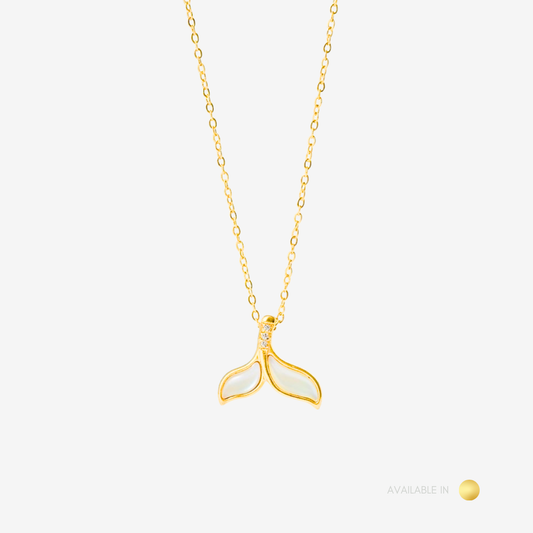 Fish Marble Tail Titanium Necklace