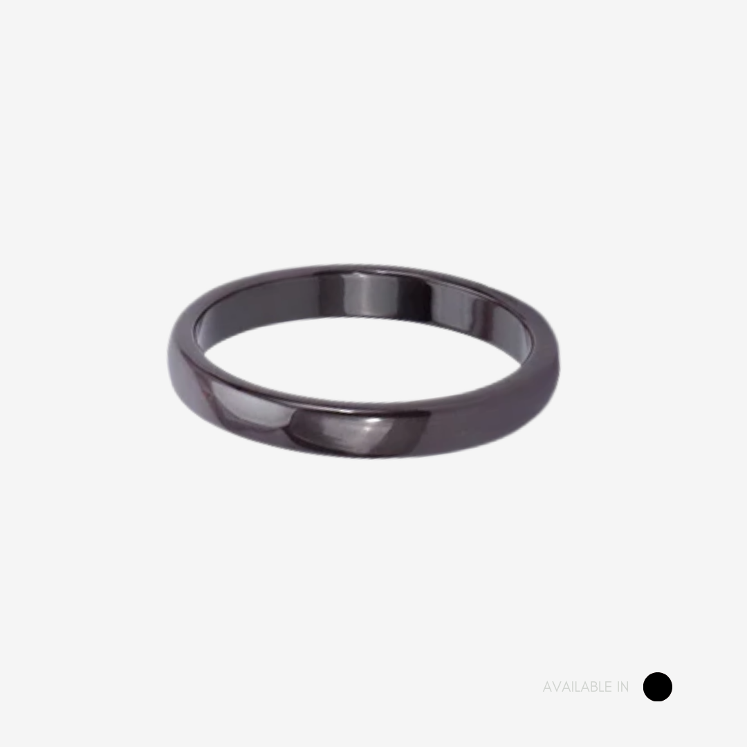 Blackround Titanium Ring