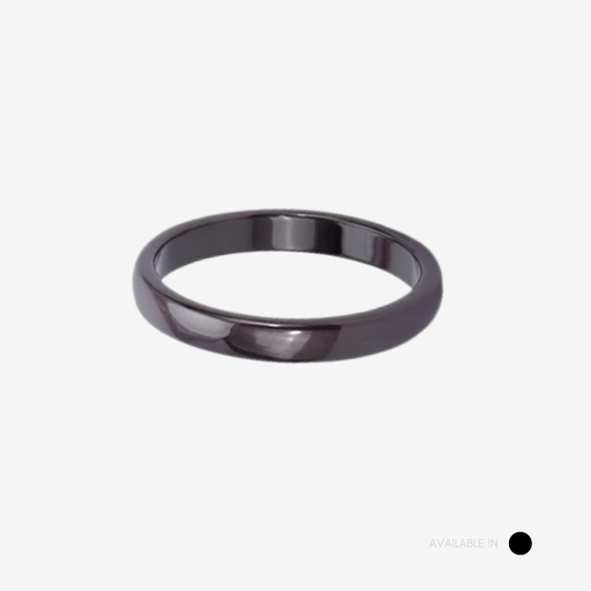 Blackround Titanium Ring