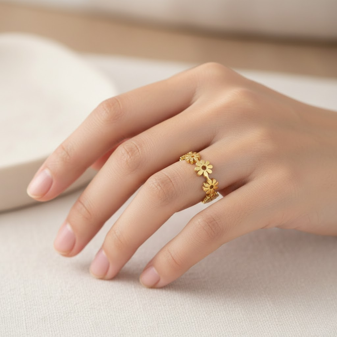 Florea Gold Titanium Ring